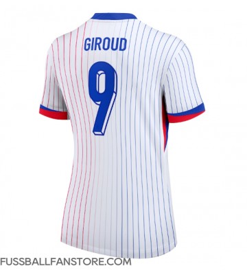 Frankreich Olivier Giroud #9 Replik Auswärtstrikot Damen EM 2024 Kurzarm
